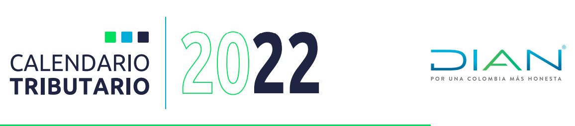 Calendario Dian 2022