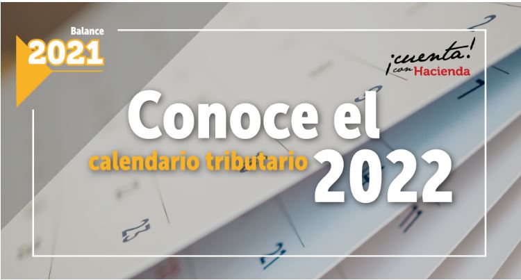 Calendario Tributario año 2022 SDH